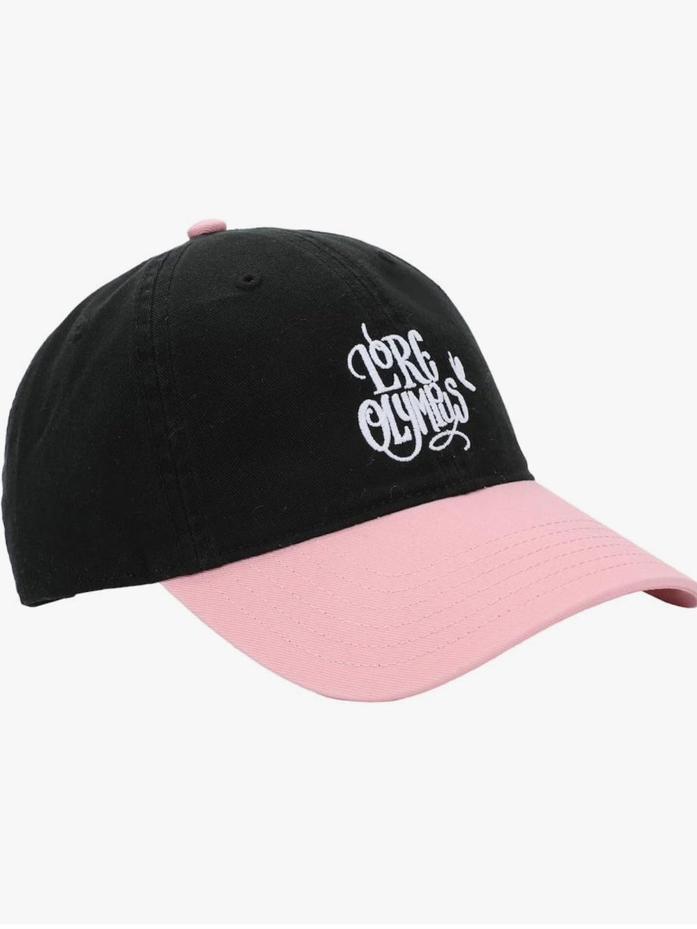 WEBTOON Lore Olympus Embroidered Black & Pink Baseball Hat New